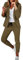 EMATOP Damen Anzug Elegant 2 Teilig Hosenanzug Langarm Business Anzug Set Zweiteiler Einfarbig Blazer Hose Lange Festlich Hosenanzüge Sportlich Slimfit Streetwear Frauen Baumwolle Freizeitanzug