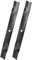 Bularie 131-3939-03 Lot de 2 lames de tondeuse compatibles avec tondeuse autoportée Toro TimeCutter SS4200 4225 4250 avec plateau de 106,7 cm – Lame haute pour tondeuse à virage zéro Ex Mark Quest