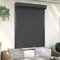 Homgoday Rollladen Aluminium Rollladenpanzer Behang Rolladen Rolladenbehang Vorbaurollladen Vorbaurolladen Rolllade für Fenster 120x150 cm Anthrazit