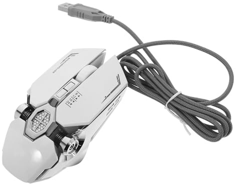 CAXUSD Souris Gamer Filaire USB avec Éclairage RGB Programmable Dpi Jusqu à Conception Ergonomique Confortable pour Pc Ordinateur Bureau Jeux