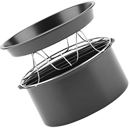 Holibanna Accesorios Para Freidora De Aire Incluye Molde Para Pasteles De Plato Para Pizza y Estante De Vapor Suministros Para Hornear y Cocinar