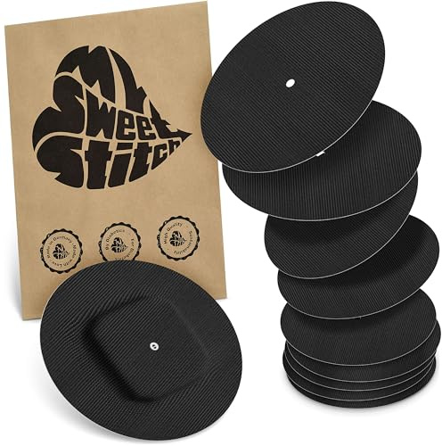 MySweetStitch – 10–25× Cerotto Simplera rotondo, overpatch Ø 70 mm, delicato sulla pelle, impermeabile e traspirante (Nero, 10)