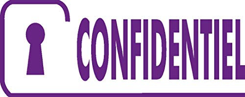 Trodat Textstempelautomat X-Print 4912 'CONFIDENTIEL' (42 x 12 mm, automatisches Stempelkissen, Schwarz, Grün, 75% recyceltes Material)