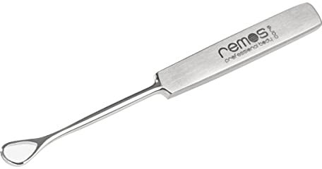 REMOS Ohrreiniger/Ohrenschlinge | Ohrenschmalz einfach und sicher entfernen | rostfreier, langlebiger Edelstahl | 7 cm | Satin