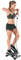 Sunny Health & Fitness Mini Stepper Machine, Stair Stepper Exercise Equipment with Resistance Bands and LCD Monitor, Air Climber Stepping Fitness Machine for Home Workout - NO. 012-S
