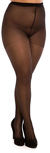 BIGGI BIG Daily 20 DENIER Collants grande taille à 62 Plus Size 4XL-noir-48-50