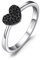 JewelryPalace Echter Edelstein Schwarz Spinell Ring, Verlobungsring Eheringe Promise Verlobung Ring Silber 925 Damen, Liebe Herz Silberringe Damenring Trauringe Antragsring Ringe, Damen Schmuck