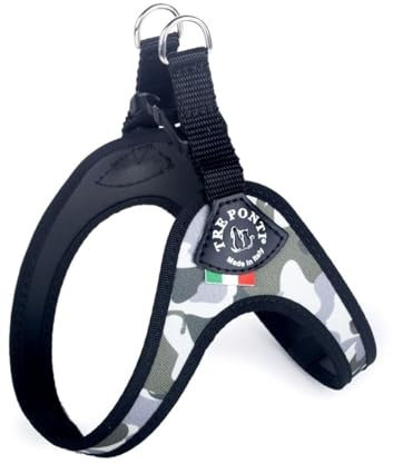 TRE Ponti Geschirr Easy Fit Classic mit Click-Verschluss div. Farben und Größen, Größe:Gr.3.5/46-49cm / bis 9kg, Farbe:America-Camouflage