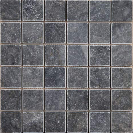 MOSAIQUE PIERRE NATURELLE MARBRE BLEU FILET A POSER 30x30 cm CARREAUX DE 4,8x4,8 cm