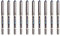 uni-ball Uni Mitsubishi Pencil – 10 Kugelschreiber Eye Fine UB-157 – Tintenroller mit Flüssigtinte blau – Spitze 0,7 mm – Schreiben Medium