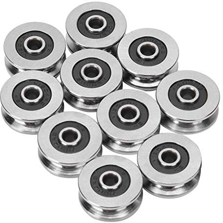 V-Nutkugeln -10 Stück V1804 4 * 18 * 8mm V-Nut Rollenlager Führungsschienen
