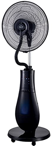 Ventilatore multifunzione a piantana con timer nebulizzazione acqua e funzione ionizzatore per rinfrescare e purificare l'aria