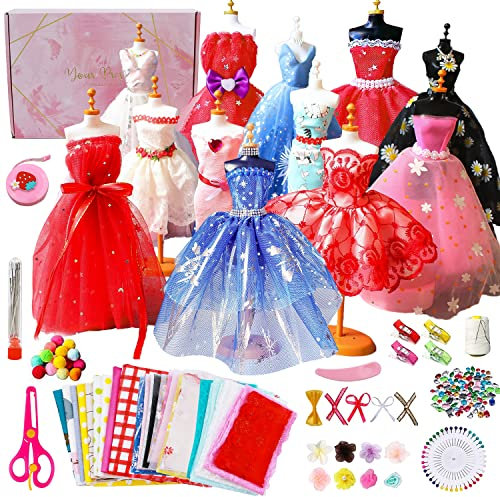 JILERWEAR 460+ Modedesigns für Mädchen: Kinderkleidung Design DIY Puppenkleidung Bastelmaterial Kits mit Schaufensterpuppen. Geschenke für Modedesign Mädchen (8, 9, 10, 12 Jahre alt)