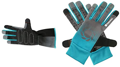 Gardena Rosenhandschuh 9/L: Gartenhandschuhe aus Aramidmaterial an Handfläche und Finger (11540-20) & Garten- und Pflegehandschuh 9/L: Gartenhandschuhe für anspruchsvolle Garten- und Pflanzarbeiten