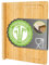 DuneDesign Schneidebrett mit Kante - 44x34x2 Fleischbrett mit Saftrille Groß - Holzbrett mit Kante für Küche - Bambus Holzplatte Kantenschutz Holz Schneidbrett mit Saftrinne Küchenbrett Arbeitsplatte