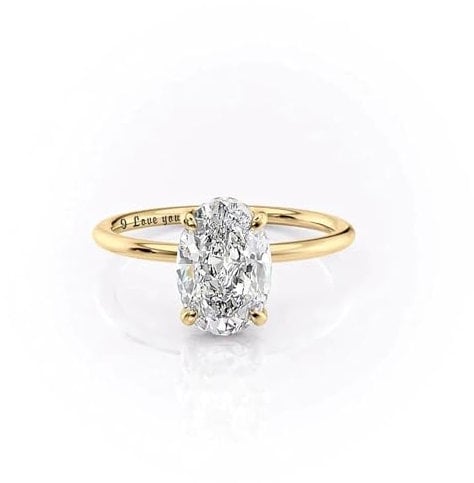 YDD 1/1.5/2/2.5/3 Carat Oval Cut Center Moissanite Rings for Women, Sterling Silver Moissanite Wedding Engagement Ring for Her Size H-Z (01-Solitaire Ring, Sterling Silver)