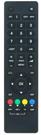AULCMEET 103TS103 Neue Ersatzfernbedienung passend für fit for Orbitech Satellite Receiver Skysat 2S, Skysat 2T, Skysat 3S, Skysat 3T, Teledigi 2S, Teledigi 2T, Teledigi 3S, Teledigi 3T