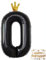 Vthoviwa 40 Zoll Luftballon Geburstag 0 Schwarz, Helium Luftballon 0. Geburtstag Foil Ballon, 0123456789,Folienballon 0 Party Decoration Ballon 0