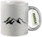 Huuraa Tazza da caffè Silhouette di Montagna Tazza Regalo Argento 330ml Silhouette di Montagna Presente
