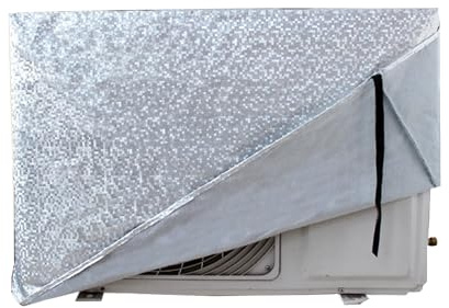 LXRHLIKG Housse Pompe a Chaleur Piscine, Cache Clim Film Aluminium, Couverture de Climatiseur Imperméable et Durable avec Doublure en Coton(80x30x55cm/31x12x22in)