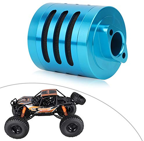 Bamjour Set di Filtri Ad Aria in Alluminio, Filtro Aria Aloy in Alluminio per R C 1: 5 Scala HPI BAJA KM RC RC Filtro Modello di Auto AF T Model Car Blue (Blue N10191)