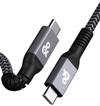 ANDNOVA USB C auf USB C 3.2 Kabel 10FT 20Gbps 100W, USB C Monitorkabel für HDR Video, PD Schnellladung Kompatibel mit iPhone 15 Pro Max MacBook Air Pro Dell LG 4K 2K Type-C Portable Display SSD