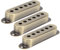 Lot de 3 housses de micro à bobine unique en laiton 48 mm/50 mm/52 mm pour guitare électrique ST SQ (bronze)