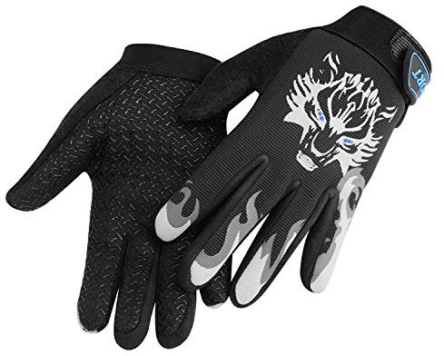 YSXY Kinder Fahrradhandschuhe Handschuhe Radfahren Sport Vollfinger Handschuhe Fäustlinge, dünne, rutschfeste MTB Radhandschuhe für Radsport,Reiten,Fitness für 4-10Jahre Mädchen Jungen