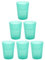 Engelland - 6 x Plastikbecher, Trinkbecher, Hell-Grün, Frostoptik, 250 ml, mit Eichstrich, bruchfest, stapelbar, Mehrweg, Kunststoff, wiederverwendbar, Party-Becher, Trink-Glas