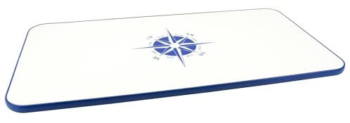 PONTTOR Tischplatte aus melaminbeschichteter Spanplatte für Boot Wohnmobil Wohnwagen Caravan Bootstisch Klapptisch Campingtisch, 87 x 45 cm