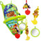 OKOOKO Car Seat Toy, Car Travel Activity Centre, Rear Facing Car Seat Toy, Arch Activity Center, Adjustable with Mirror Squeaker Ringing Bell (Jungle)