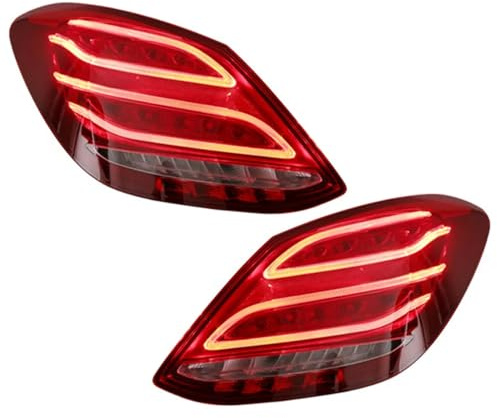 MXBCHBOK Rücklicht-Komplettset, für Mercedes-Benz W205 C180 C200 2014-2018 Hochwertige Rücklicht