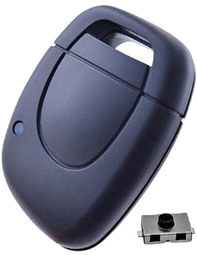 ANGOFIZ Coque Clé Télécommande sans Lame Compatible avec Renault Clio 2 Kangoo Twingo Scenic Megane Master +1 Bouton Poussoir Switch ( avec Emplacement Pile)