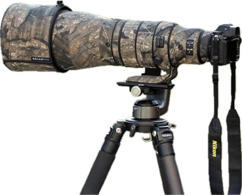ROLANPRO Custodia impermeabile mimetica per obiettivo Nikon Z 600 mm F4 TC VR S, copertura antipioggia per obiettivo-#11