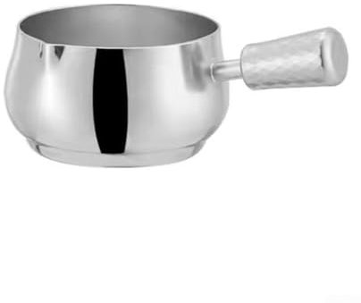 OQHAIR Elegante Salsera de Acero Inoxidable para Servir condimentos en restaurantes y reuniones en casa (tamaño Grande, Plateada).