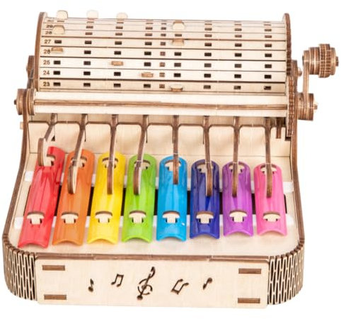 MILISTEN Diy Holz Xylophon für Musikinstrument mit Runden Kanten für Kreative und Lernfördernde Spielstunden der Musikalischen Wahrnehmung