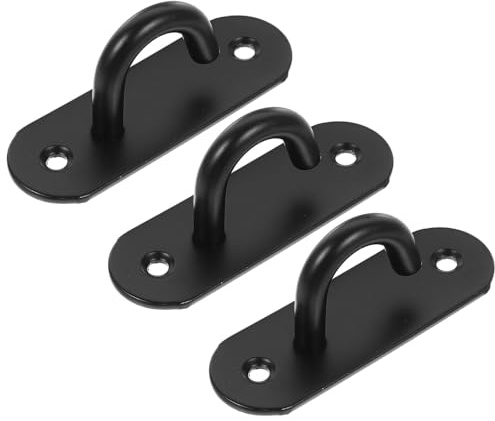 HYTROVE 3 Stück Pack Decken und Wandhaken aus Rostfreiem Edelstahl für Trainingsbänder und Elastische Fitnessbänder Aufhänger für Gym und Kraftsport