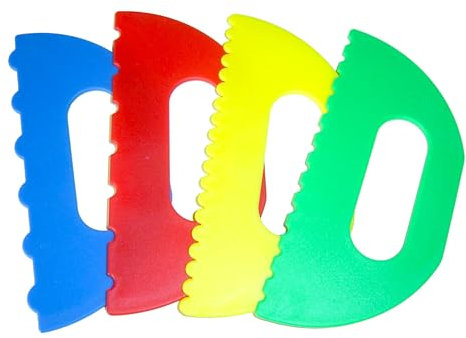 Major Brushes Plastic Paint Scrapers Pack 4