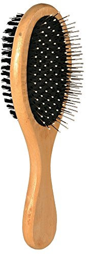 Trixie Double-Sided Wooden Brush For Dogs (6 × 21 cm) (Light Wood)