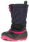 Kamik Mädchen Waterbug8g Winterstiefel, Blau (Navy/Rose-Marine/Rose Nro), 35 EU