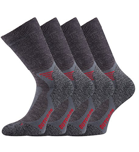 TippTexx 24 Wandersocken,Trekkingsocken plus zusätzlicher Garantie, 2 oder 4 Paar mit Wolle vom Merinoschaf