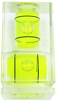 LYU-SCOPES Zwei Typ Wasserwaage Grün Mini Wasserwaage für Kamerazubehör Größe 33 * 19mm