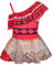 Lito Angels Badeanzug Einteiler für Kinder Mädchen, Bademode Schwimmkleid Sommer Strand, Größe 6-7 Jahre 122