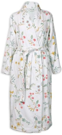 Pip Studio Bademantel Les Fleurs Weiss XS