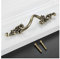 Möbelgriff Schrankgriff Vintage Griff Antike Bronze/Silber Pull Flower Wave-Knopf 64/96mm Loch Legierung Dekor Küche/Bad Möbel Hardware mit Schraube (Color : Antique Bronze 64mm)