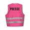 Fassbender-Druck WARNWESTEN - Sicherheitsweste PINK Warnweste nach EN ISO 20471 zertifiziert - Warn Weste PRESSE - Unisex mit hochwertigem Reflektorstreifen (PINK I XL/XXL I 1St.)
