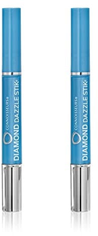 Connoisseurs Jewellery Cleaner Diamond Dazzle Stik | Cleaner for Jewellery Sparkle & Shine | Brush Tip & Compact for Diamonds & Precious Stones - 2 Pack