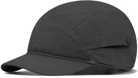 CLAPE 5 Panel Cap Herren Fashion Short Brim Baseball Cap Unstructured Dad Hat UV-Schutz Outdoor Kappen Schnelltrocknend Baseballkappe Snapback Trucker Cap