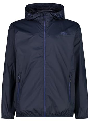 CMP Herren Hoodie Rain Jacke Regenjacke Hardshelljacke | Wassersäule 5, Winddicht & wasserabweisend, Verschweißte Nähte, Extrem leicht - 270 g, wasserdicht & immer dabei