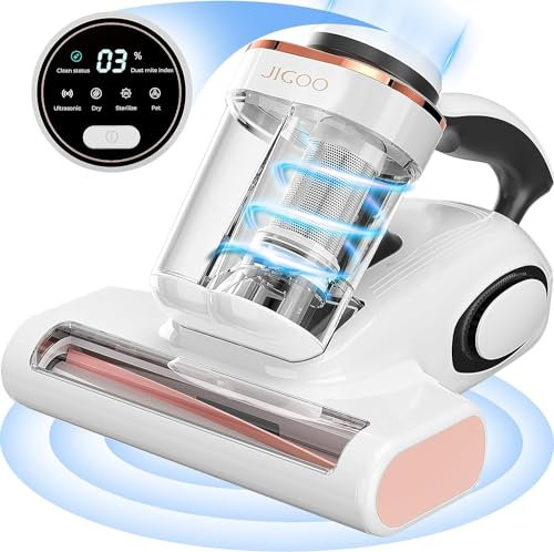 TORTOISE LOOK - Aspiradora de cama con Sensor de polvo, aspiradora de colchón antialergénico con calentamiento UV y ultrasónico y Alt